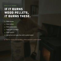 COFFUEL fits pellet stoves, boilers, pizza ovens, grills and fire pits